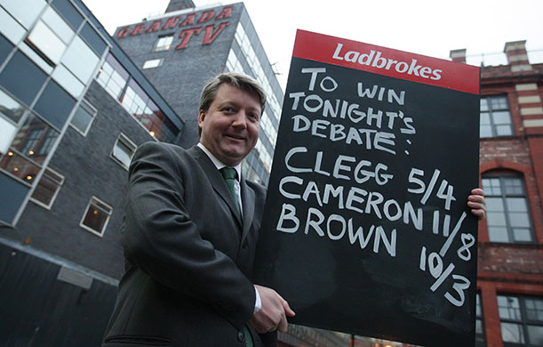 Election debate: Ladbrokes bookmaker Ciaran O'Brien delivers the latest odds