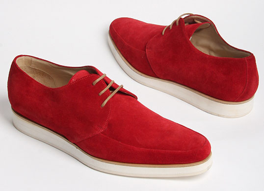 Key trends: Red: Suede shoes
