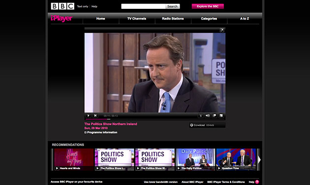 2010 election: 28 March: David Cameron on the BBC Politics Show