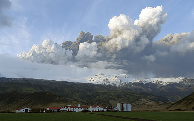 24 hours in pictures: Eyjafjallajokull glacier in Iceland