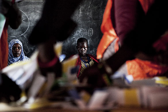 24 hours in pictures: Juba, Sudan: Election observers witness the start of ballot counting