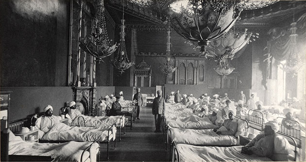 Brighton Royal Pavilion: Brighton Royal Pavilion as first world war hospital for Indian soldiers.