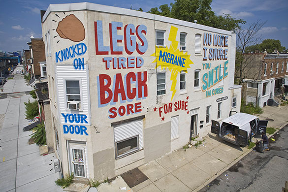 Philly graffiti: Legs tired