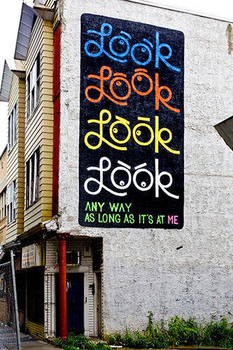 Philly graffiti: Look look