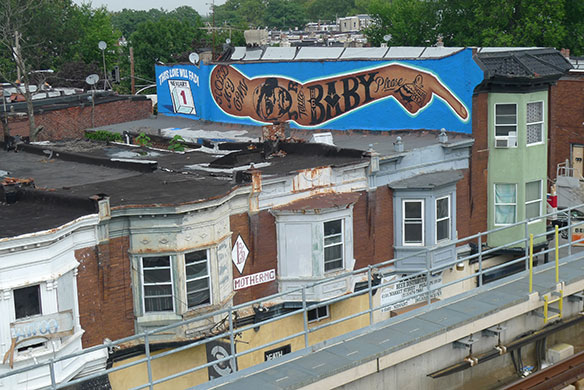 Philly graffiti: Baby phone