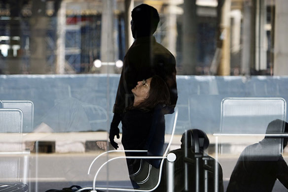 24 hours: Mumbai, India: A passenger waits at Chhatrapati Shivaji Airport