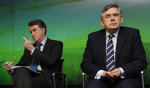 Election week 3: Gordon Brown and Business Secretary Lord Mandelson
