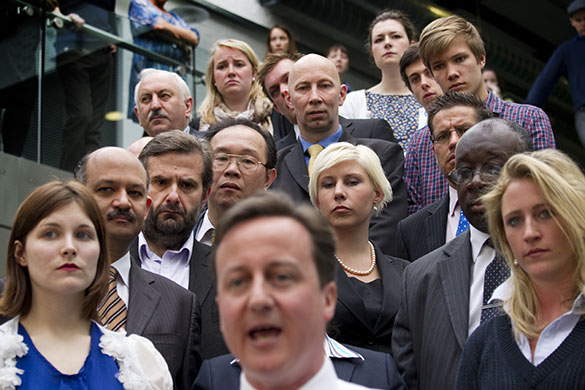 Election week 3: David Cameron makes a speech at the Kennington Park Business Centre