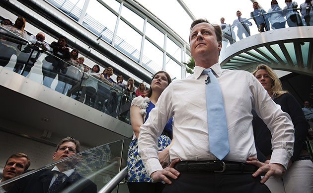 David Cameron: David Cameron makes a speech at the Kennington Park Business Centre