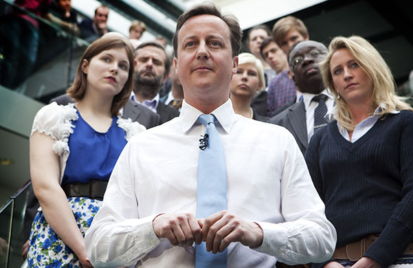 David Cameron: David Cameron at the Kennington Park Business Centre