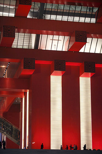 Shanghai Expo: Visitors walk through the site of the 2010 World Expo