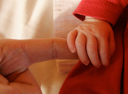 In Pictures: scale: Baby's hand