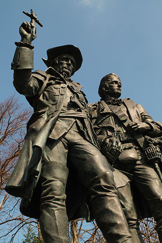 Literary Edinburgh: Robert Louis Stevenson memorial on Corstorphine Road, Edinburgh