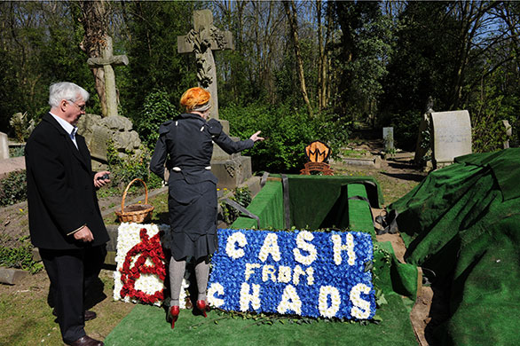 Malcolm McLaren's funeral: Malcolm McLaren's funeral