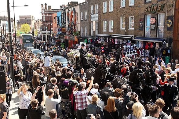Malcolm McLaren's funeral: Malcolm McLaren Funeral