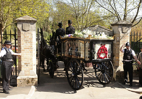 Malcolm McLaren's funeral: Malcolm McLaren funeral