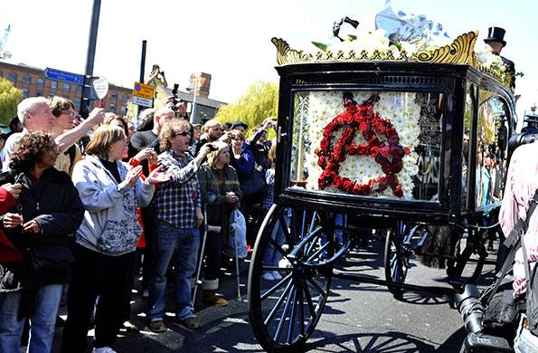 Malcolm McLaren's funeral: Malcolm McLaren's funeral