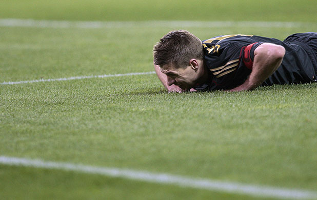 football: Steven Gerrard