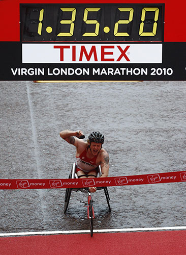 london marathon: Josh Cassidy of Canada wins the Men's Wheelchair Marathon