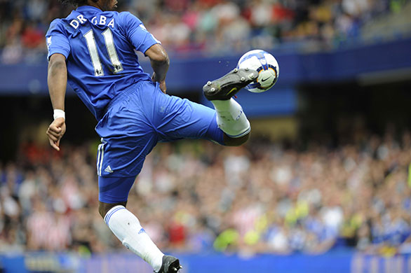 Chelsea V Stoke City : Chelsea v Stoke City football match by Tom Jenkins 