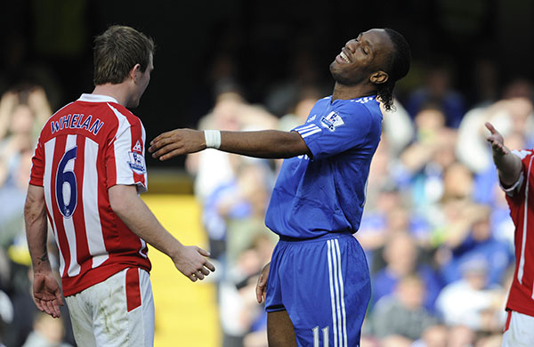 Chelsea V Stoke City : Chelsea v Stoke City football match by Tom Jenkins 