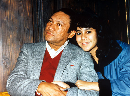 Manuel Noriega: Manuel Noriega and daughter