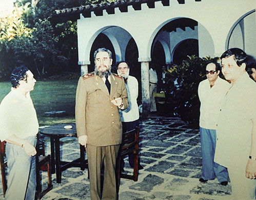 Manuel Noriega: 1984: Noriega, Fidel Castro and Del Cid, an aide to Noriega