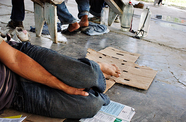 migrants in mexico: Migrants on the move in Mexico