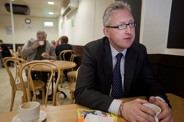 Lembit Öpik  : Lembit Öpik canvassing in Wales 