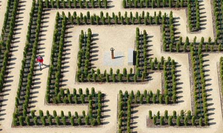 a labyrinth at the Erlebnispark Teichland theme park