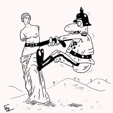 Greece cartoons: Cartoon on the Greek economic crisis