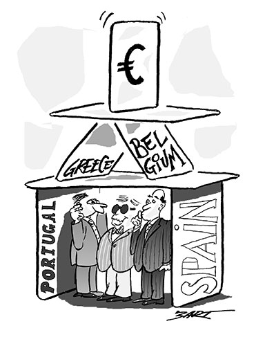 Greece cartoons: Cartoon on the Greek economic crisis