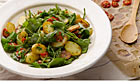 Potato sorrel samphire salad