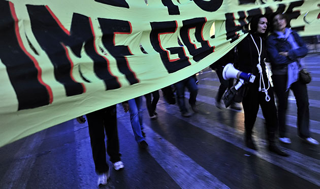 Greece protests: Demonstrators march against government's austerity measures in Athens