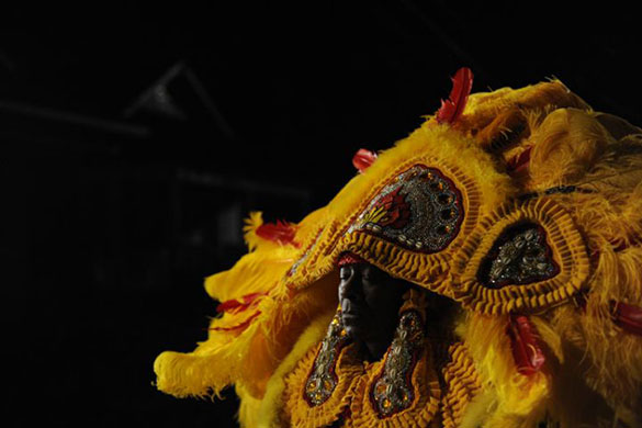 Treme : The actor Clarke Peters as a Mardi Gras Indian in David Simon's 'Treme'