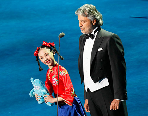 China expo: Andrea Bocelli performs at the Shanghai World Expo