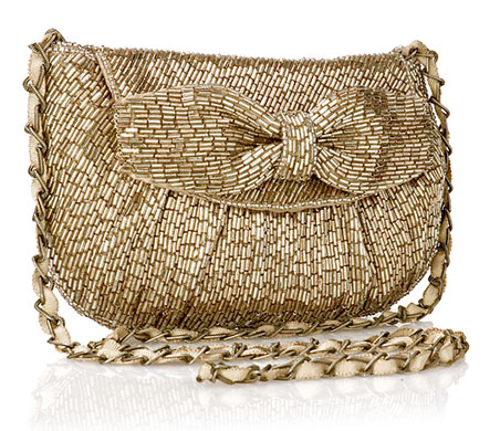 Key trends: glam: Beaded bag