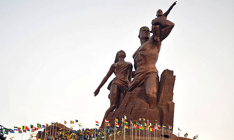 Senegal's African Renaissance monument. Photograph: Seyllou/AFP/Getty Images