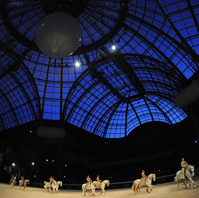 24 hours in pictures: Paris, France: Horse riders of the equestrian theatre Zingaro