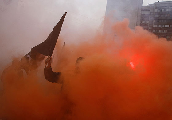 24 hours in pictures: National Bolshevik party protest in Moscow