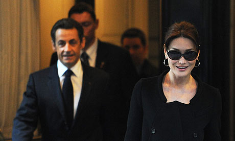 nicolas sarkozy wife carla. Sarkozy and his wife Carla