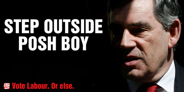 Election posters: Step outside Posh Boy, The Guardian's April Fools day poster spoof