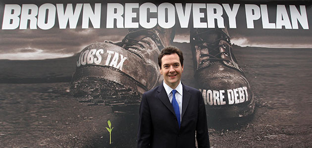 Election posters: George Osborne unveils the Conservaitves' green shoots poster