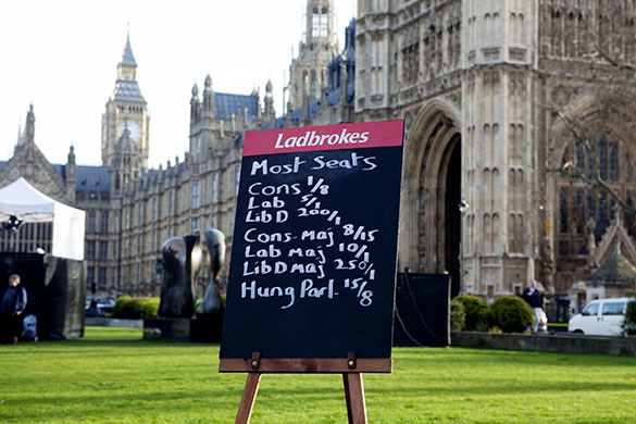 brown calls election: The bookie's odds on College Green 