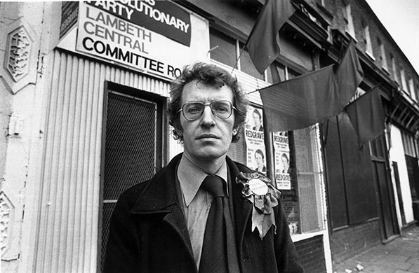 Corin Redgrave: Corin Redgrave in Brixton during the Lambeth by-election campaign