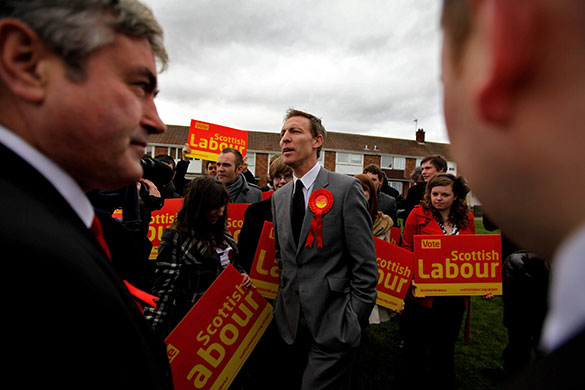 Election campaign: Scottish Secretary of State Jim Murphy campaigns in Edinburgh