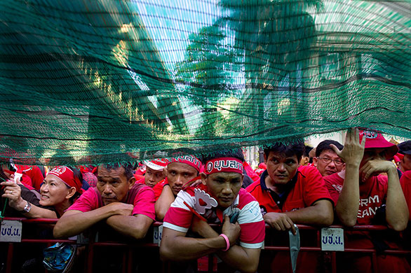 Thailand protests: Thai Redshirt Protesters Occupy Shopping District Of Bangkok