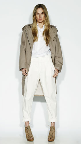 Line-up: White: White fashion outfit