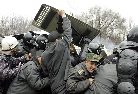 Kyrgyzstan riots: Anti Government Protests in Bishkek, Kyrgyzstan