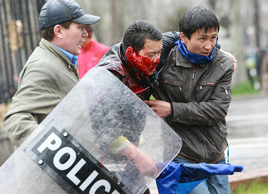 Kyrgyzstan riots: Anti Government Protests in Bishkek, Kyrgyzstan